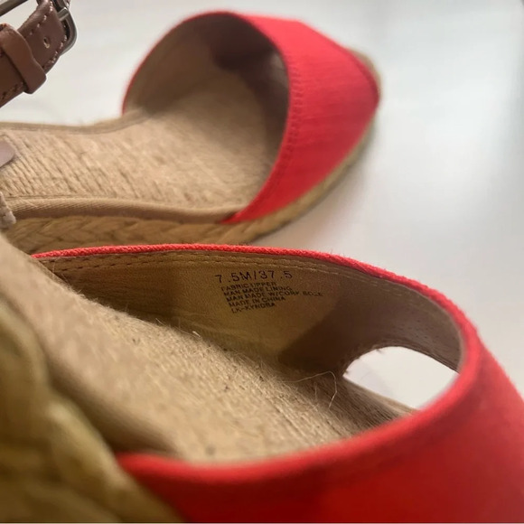 Lucky Brand Kyndra Espadrille Wedge Sandals in Cayenne 7.5 - Picture 6 of 8
